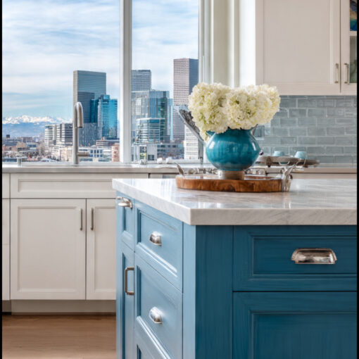 Cabinet painting with a factory finish